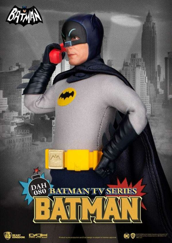 Beast Kingdom Batman 66 TV Series Adam West Dynamic Action Heroes DAH Action Figure - immagine 7