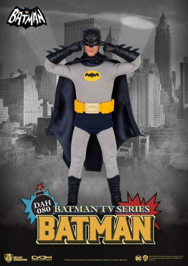 Beast Kingdom Batman 66 TV Series Adam West Dynamic Action Heroes DAH Action Figure - immagine 4