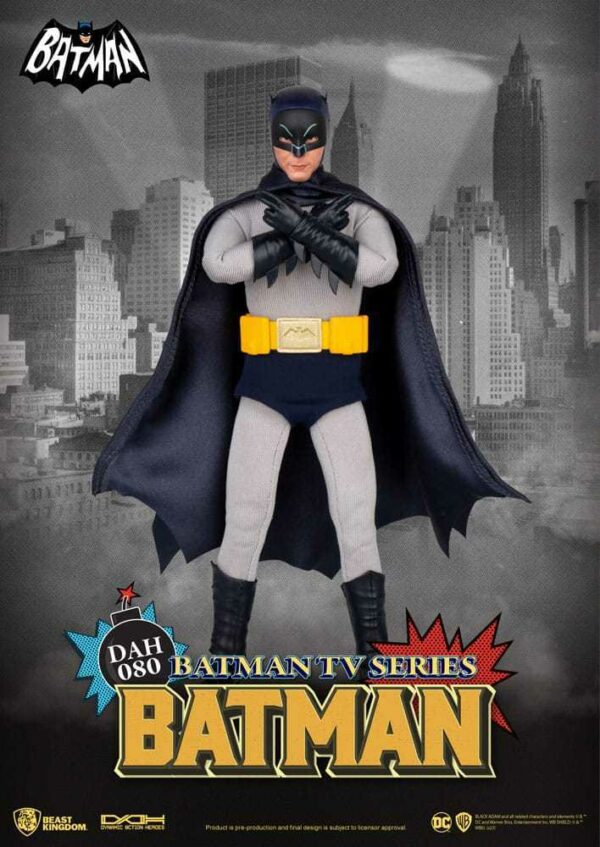 Beast Kingdom Batman 66 TV Series Adam West Dynamic Action Heroes DAH Action Figure - immagine 3