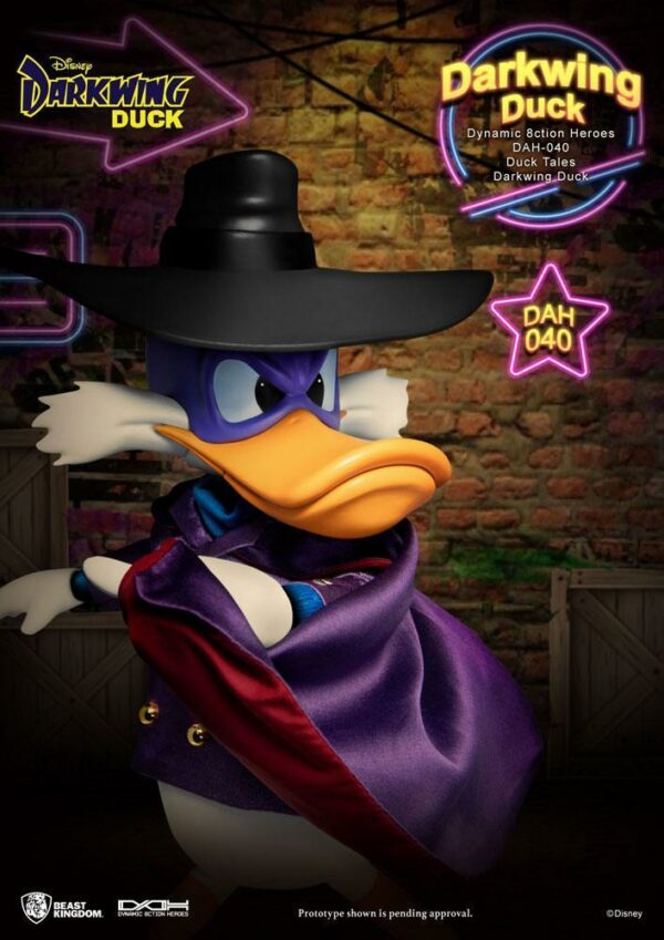 Beast Kingdom Darkwing Duck DAH Dynamic Dark Knight Metal Action Heroes Disney Action Figure