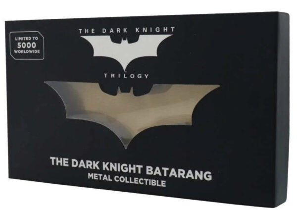 DC Batarang The Dark Knight Trilogy Replica 1:1 Diecast Metallo Ufficiale Limited Edition 5000 pezzi - immagine 2
