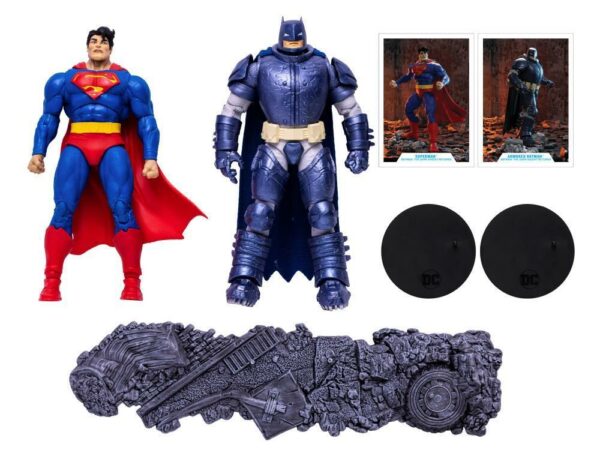 Dc Multiverse McFarlane Toys Armored Batman Vs Superman The Dark Knight Action Figure Set - immagine 2