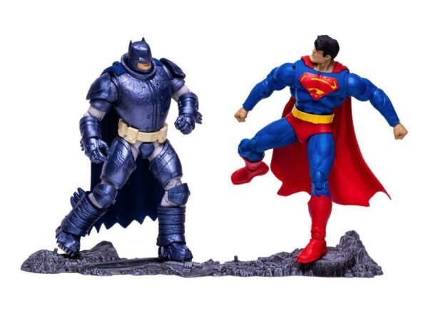 Dc Multiverse McFarlane Toys Armored Batman Vs Superman The Dark Knight Action Figure Set - immagine 3
