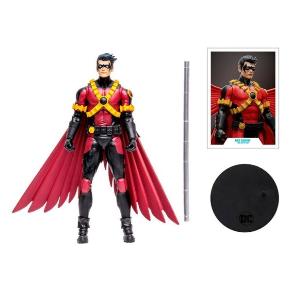 Dc Multiverse McFarlane Toys Red Robin Batman Action Figure - immagine 2