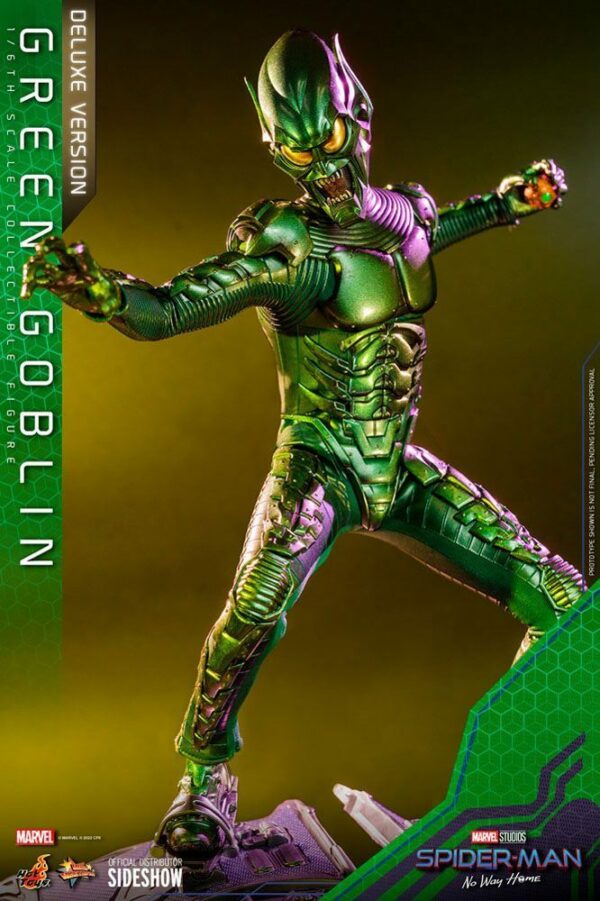 Marvel Hot Toys Spider-man No Way Home Green Goblin Deluxe Action Figure - immagine 5