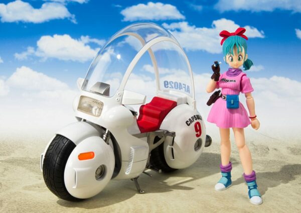 PREORDINE - Dragon Ball S.H. Figuarts Vehicle with Figure Bulma's Motorcycle Hoipoi Capsule - immagine 5
