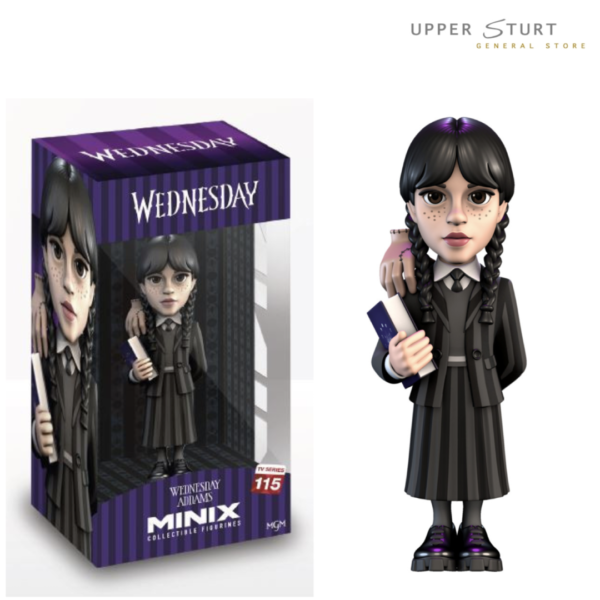 MINIX Wednesday Addams With Thing TV Series 123 Collectable Figurine Figure 13cm
