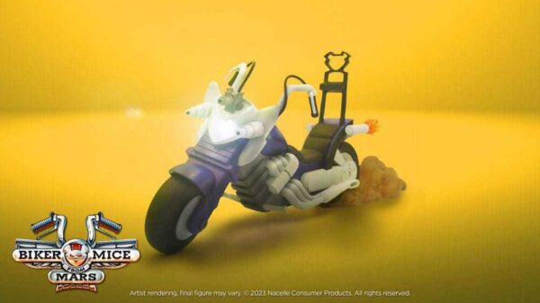 PREORDINE - Nacelle Biker Mice From Mars Modo's Chopper Moto Pistone Bike Deluxe Exclusive Action Figure