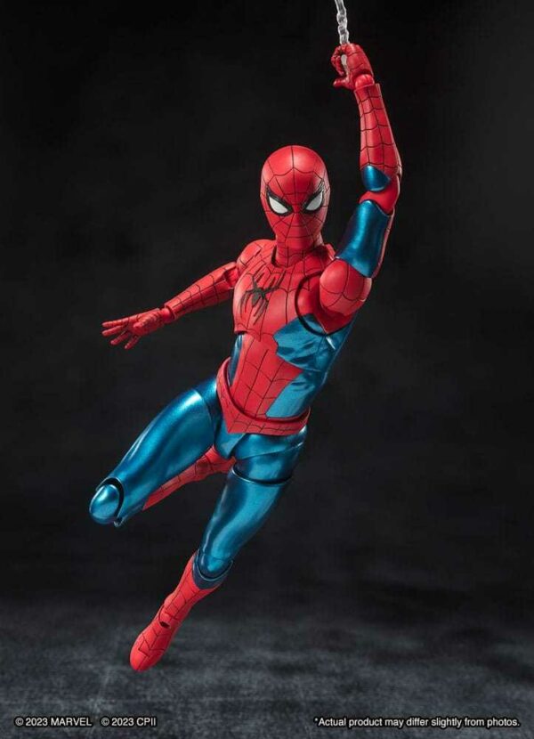 Marvel S.H.Figuarts Spider-man No Way Home Red And Blue Classic Suit Action Figure Bandai - immagine 8
