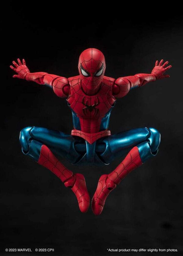 Marvel S.H.Figuarts Spider-man No Way Home Red And Blue Classic Suit Action Figure Bandai - immagine 7