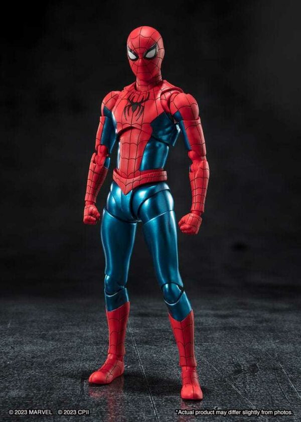 Marvel S.H.Figuarts Spider-man No Way Home Red And Blue Classic Suit Action Figure Bandai - immagine 3