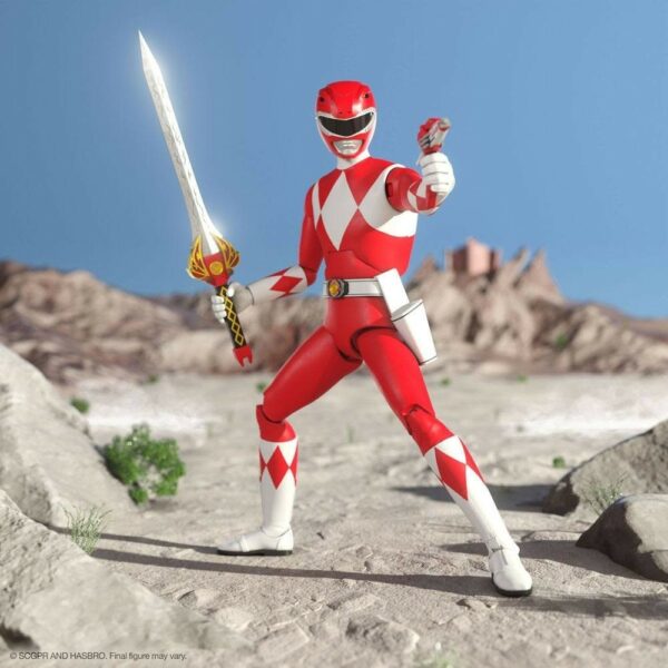 Super7 Mighty Morphin Power Rangers Red Ranger Deluxe Action Figure