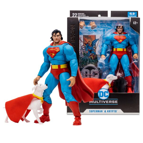 Dc Multiverse McFarlane Toys Superman & Krypto Return Of Superman Collector Action Figure Set