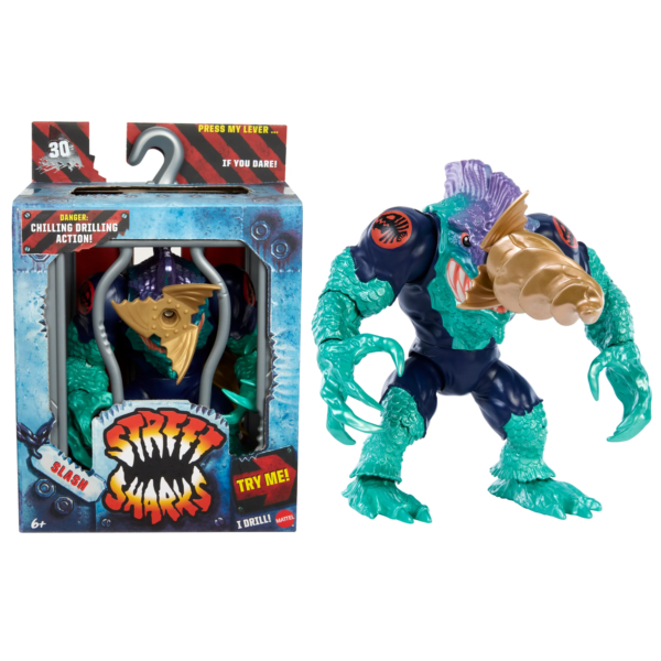 PREORDINE - Mattel Street Sharks 30th Anniversary Slash Action Figure - immagine 9