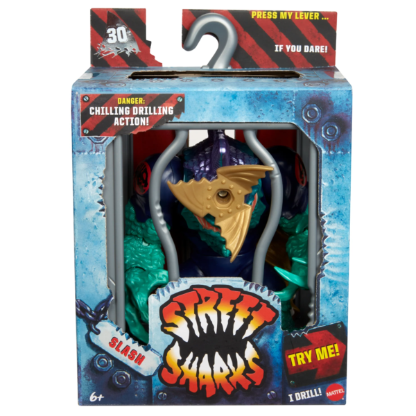 PREORDINE - Mattel Street Sharks 30th Anniversary Slash Action Figure - immagine 2