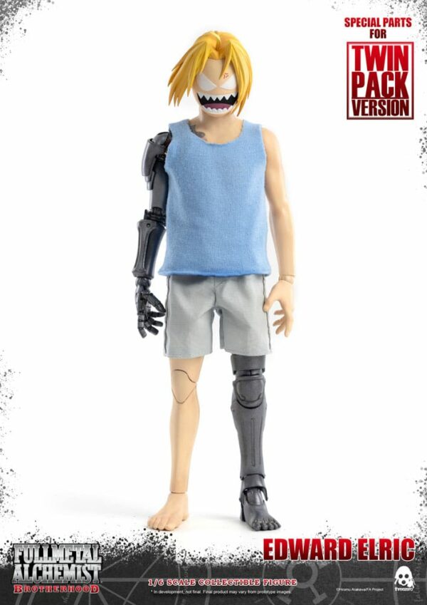 PREORDINE - Fullmetal Alchemist: Brotherhood FigZero 1/6 Alphonse & Edward Elric Twin Pack Threezero Action Figures 30cm - immagine 11
