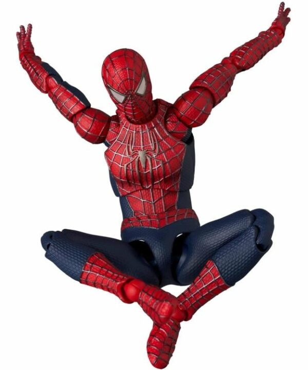 PREORDINE - Medicom MAFEX No.241 Friendly Neighborhood Spider-Man No Way Home Tobey Maguire Definitive Action Figure 17cm - immagine 5