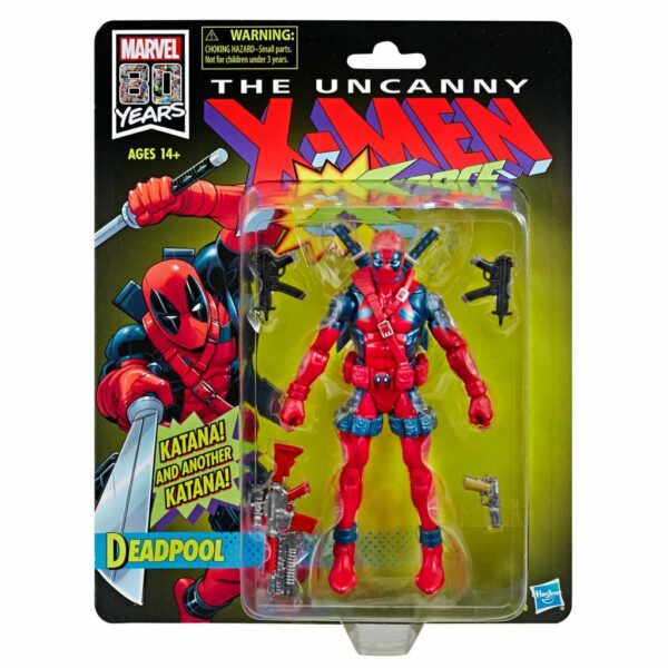 Marvel Legends Deadpool Vintage 80th Anniversary X-force Classic Special Limited Edition Hasbro Action Figure 16cm