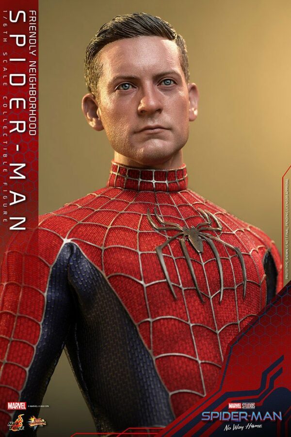 Marvel Hot Toys Friendly Neighborhood Spider-man No Way Home Tobey Maguire MMS661 Seconda Versione Perfetta Action Figure - immagine 6