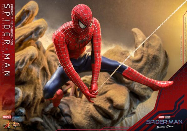 Marvel Hot Toys Friendly Neighborhood Spider-man No Way Home Tobey Maguire MMS661 Seconda Versione Perfetta Action Figure - immagine 12