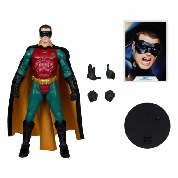DC Multiverse Mcfarlane Toys Batman Forever Movie Robin Gold Label Action Figure - immagine 2