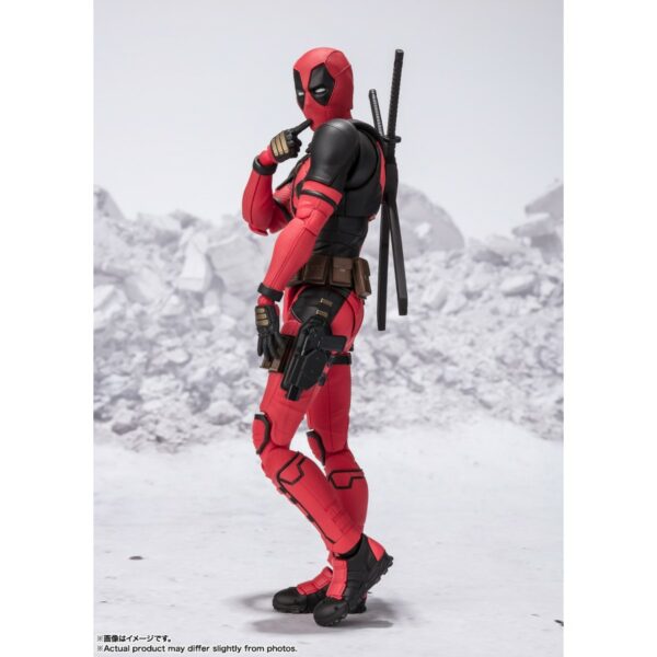 PREORDINE - Marvel S.H. Figuarts Deadpool & Wolverine Deadpool Movie Bandai Action Figure 16cm - immagine 4