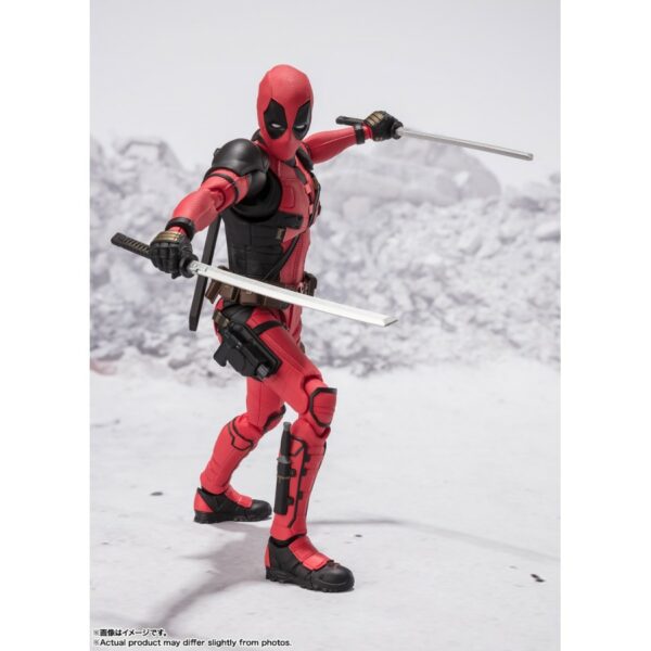 PREORDINE - Marvel S.H. Figuarts Deadpool & Wolverine Deadpool Movie Bandai Action Figure 16cm - immagine 5