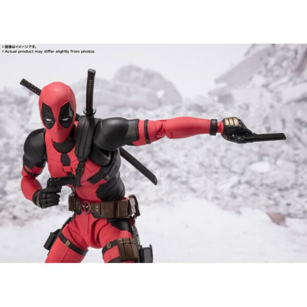 PREORDINE - Marvel S.H. Figuarts Deadpool & Wolverine Deadpool Movie Bandai Action Figure 16cm - immagine 8