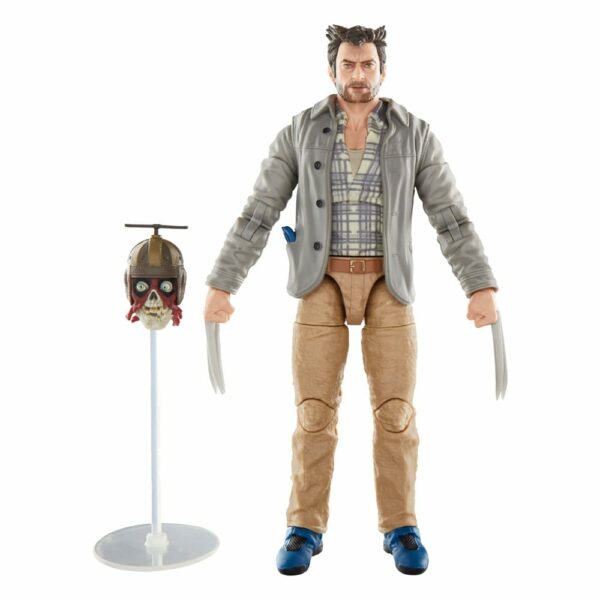 PREORDINE - Marvel Legends Deadpool & Wolverine Hugh Jackman Logan Wolverine Headpool Movie Hasbro Action Figure 16cm - immagine 7