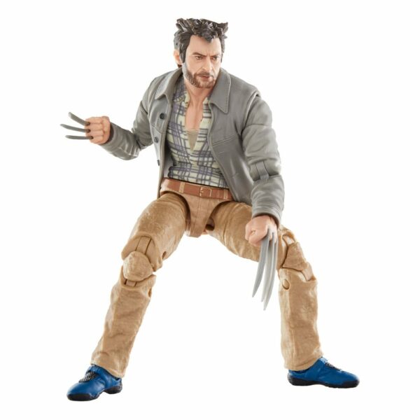 PREORDINE - Marvel Legends Deadpool & Wolverine Hugh Jackman Logan Wolverine Headpool Movie Hasbro Action Figure 16cm - immagine 5