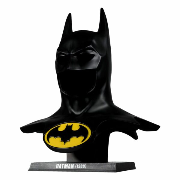 PREORDINE - Mcfarlane Toys DC Direct Batman 1989 Movie Helmet Cowl Cappuccio 1:1 Replica Ufficiale Michael Keaton 62cm