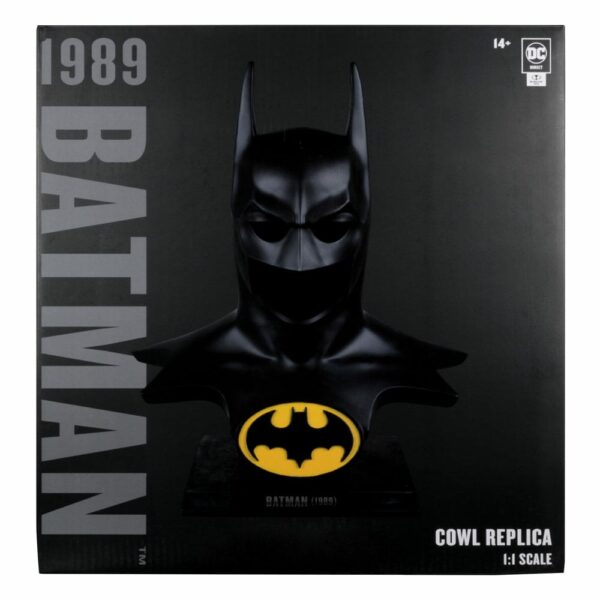 PREORDINE - Mcfarlane Toys DC Direct Batman 1989 Movie Helmet Cowl Cappuccio 1:1 Replica Ufficiale Michael Keaton 62cm - immagine 3