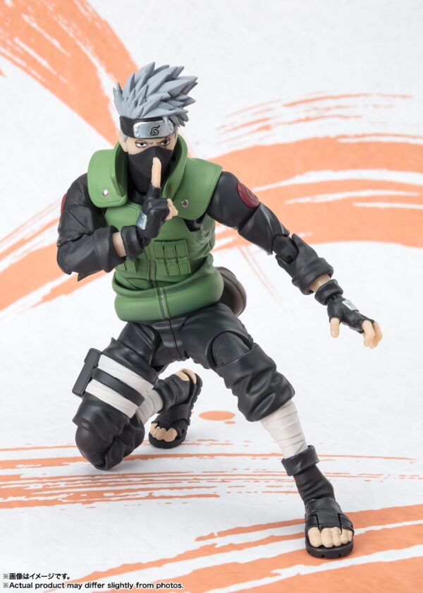 Naruto S.H.Figuarts Kakashi Hatake Naruto op99 Event Exclusive Edition Lucca Comics 2024 Action Figure Bandai - immagine 6