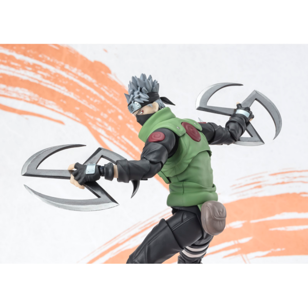 Naruto S.H.Figuarts Kakashi Hatake Naruto op99 Event Exclusive Edition Lucca Comics 2024 Action Figure Bandai - immagine 5
