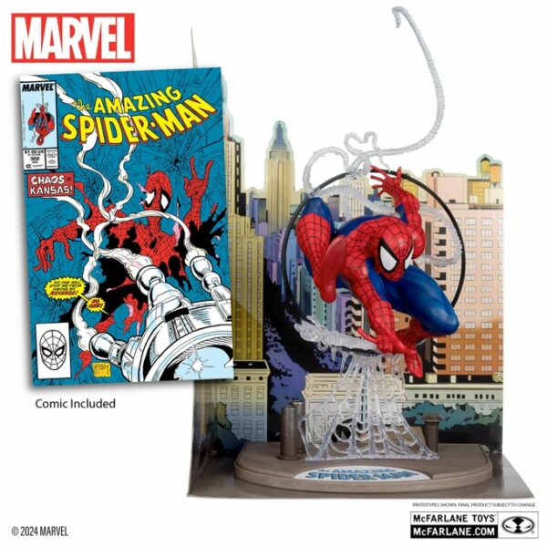 Marvel Mcfarlane Toys Spider-man Issue 301 Exclusive Edition 1/6 Statue Statua Figure 25cm - immagine 2