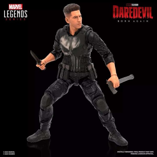 PREORDINE - Marvel Legends Daredevil Born Again Punisher Hasbro Tv Series Disney Plus Action Figure - immagine 3