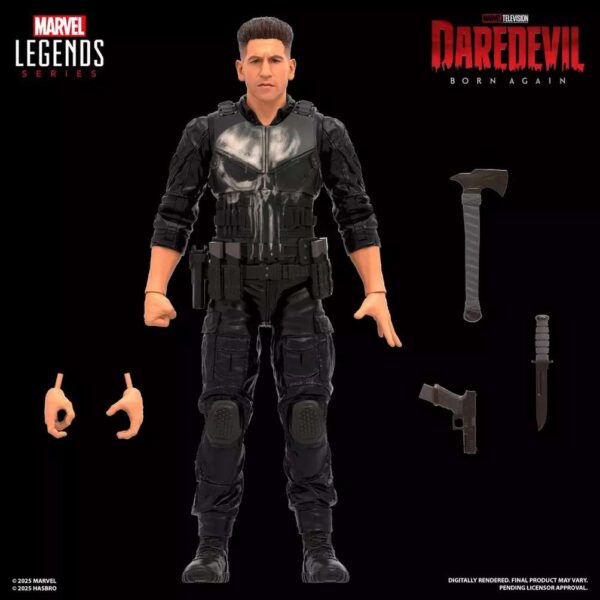 PREORDINE - Marvel Legends Daredevil Born Again Punisher Hasbro Tv Series Disney Plus Action Figure - immagine 2