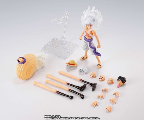 PREORDINE - One Piece S.H. Figuarts Monkey D. Luffy Gear 5 Future Island Egghead Action Figure Bandai Exclusive - immagine 2