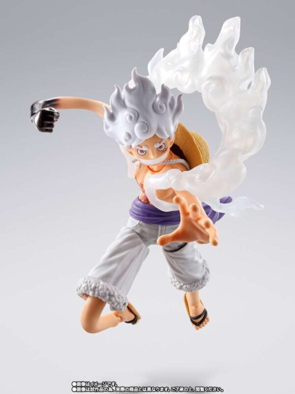 PREORDINE - One Piece S.H. Figuarts Monkey D. Luffy Gear 5 Future Island Egghead Action Figure Bandai Exclusive - immagine 4