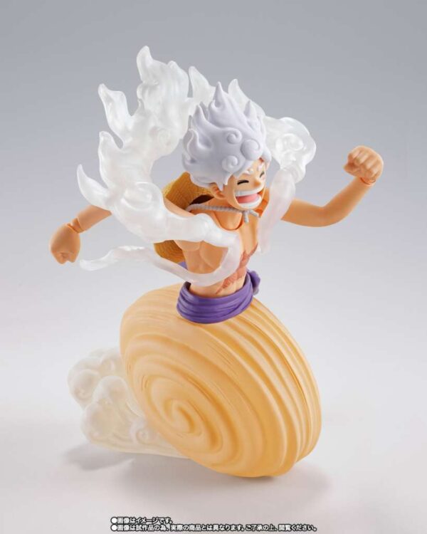 PREORDINE - One Piece S.H. Figuarts Monkey D. Luffy Gear 5 Future Island Egghead Action Figure Bandai Exclusive - immagine 5