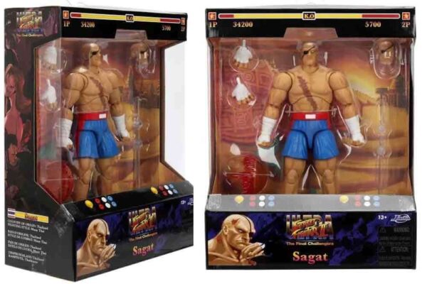 PREORDINE - Ultra Street Fighter II: The Final Challengers Sagat Jada Toys Action Figure 15 cm - immagine 8