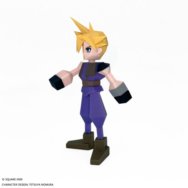 Final Fantasy VII Polygon Vinyl Figure Cloud Strife 15 cm Square Enix Action Figure - immagine 3