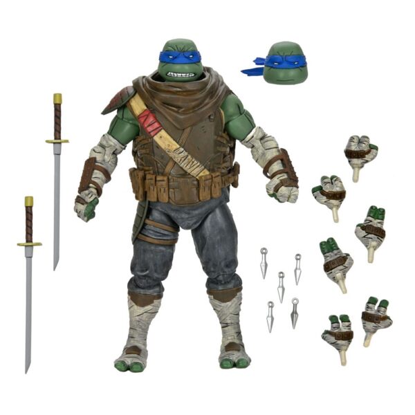 NECA Teenage Mutant Ninja Turtles TMNT Last Ronin Leonardo Deluxe Ultimate Action Figure - immagine 2