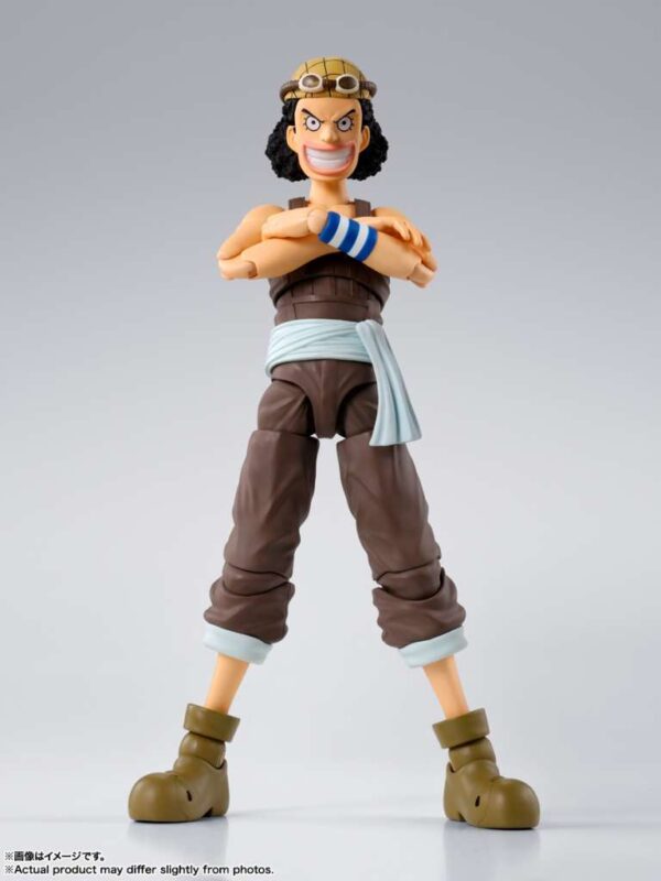 PREORDINE - One Piece S.H. Figuarts Usopp Romance Dawn Action Figure Bandai Exclusive - immagine 5