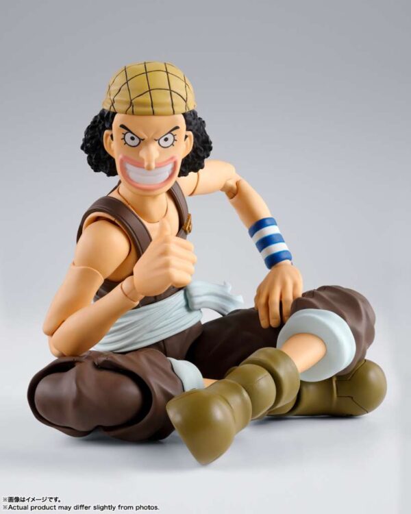 PREORDINE - One Piece S.H. Figuarts Usopp Romance Dawn Action Figure Bandai Exclusive - immagine 4