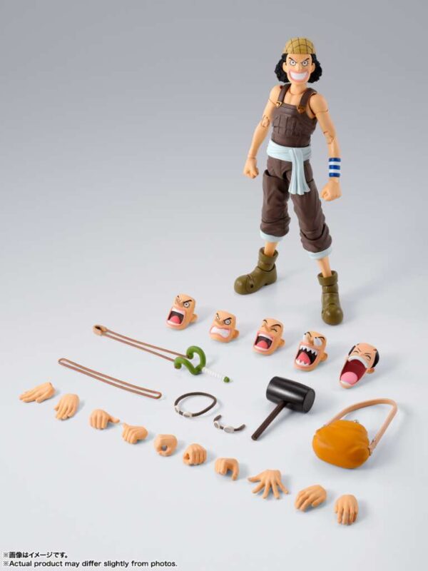 PREORDINE - One Piece S.H. Figuarts Usopp Romance Dawn Action Figure Bandai Exclusive - immagine 2