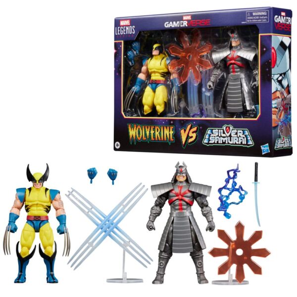 PREORDINE - Marvel Legends Marvel Legends Gamerverse Action Figure 2-Pack Wolverine vs Silver Samurai 15 cm Videogame - immagine 2